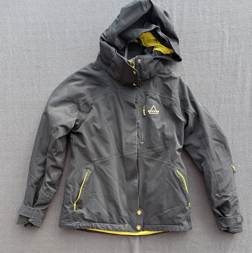 SOS Sportswear Of Sweden Black Women's Ski Jacket - Size S